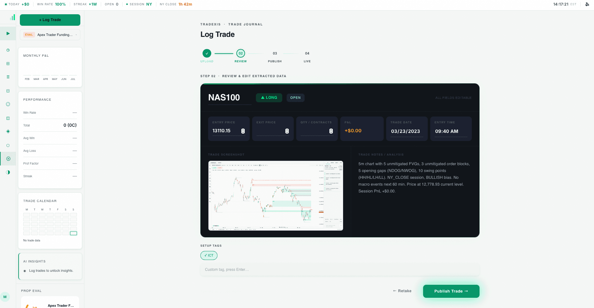 SMC Trading Journal Guide: What to Log and How the AI Uses It